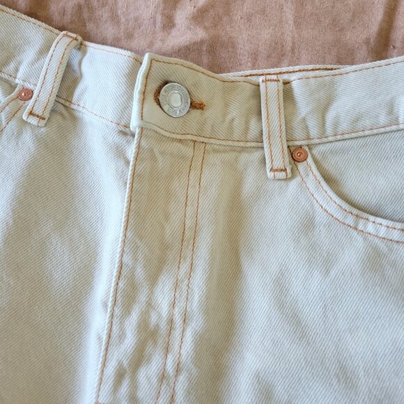 Mango high rise denim shorts - sand - Picture 6 of 7
